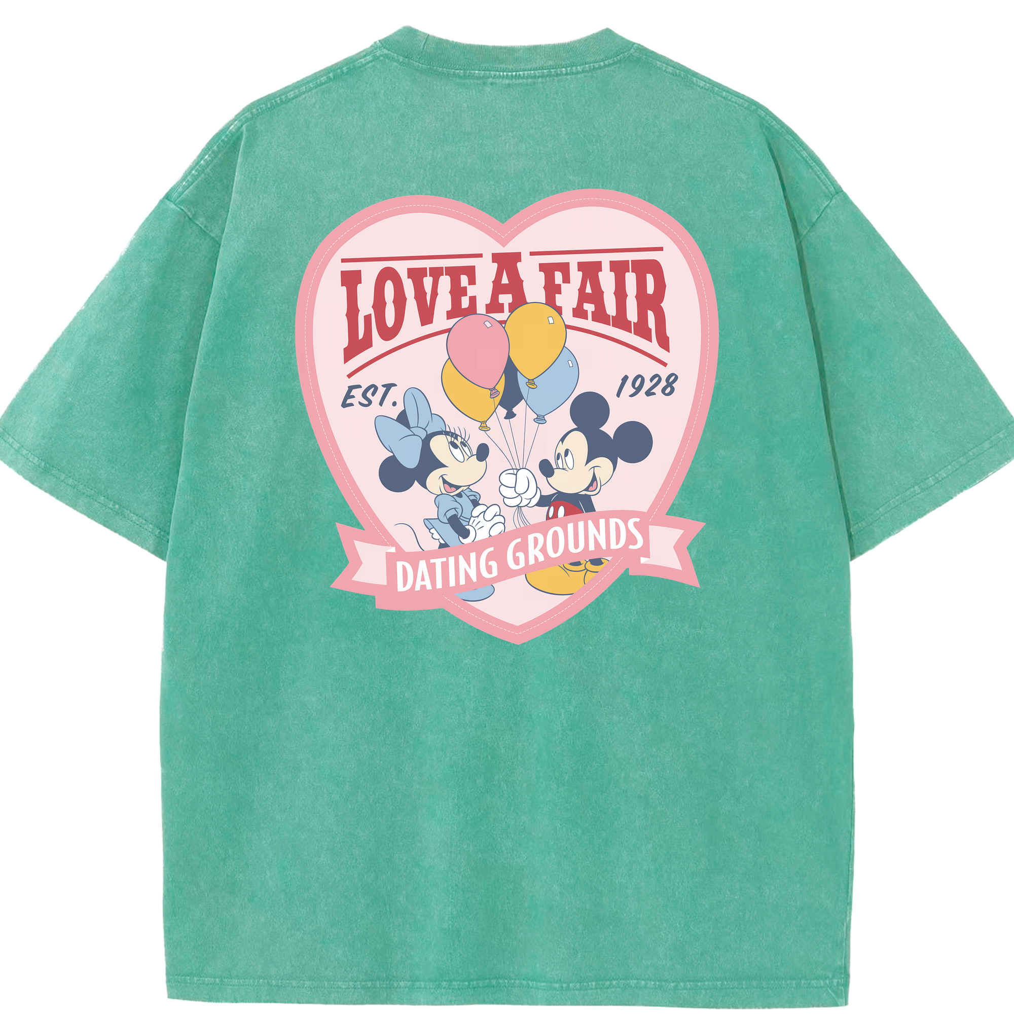 （画像用） ミッキーマウス Mickey Mouse 綿100% ヴィンテージ風 半袖Tシャツ（背面プリント）